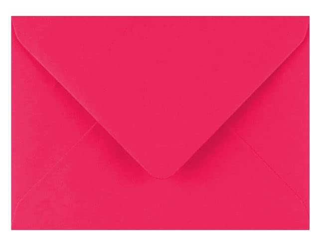 12 x Pink Rainbow Birthday Party Invitations with Bright Pink Envelopes 12 x Invitations & Envelopes