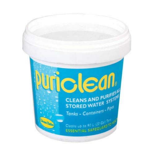 2 x Puriclean 100g Water Tank Purification Treatment System Cleaner (Twin pack)