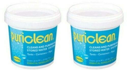 2 x Puriclean 100g Water Tank Purification Treatment System Cleaner (Twin pack)