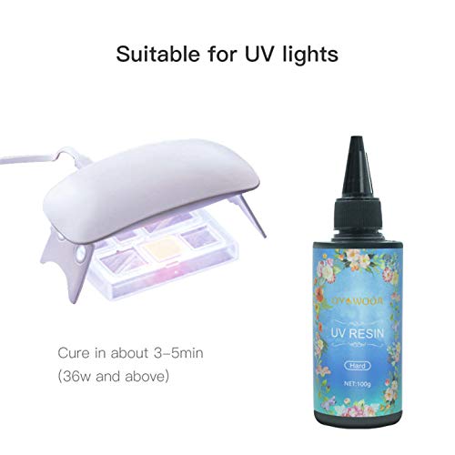 65g UV Resin Crystal Clear Hard Ultraviolet Curing Epoxy Resin DIY Jewellery Making Kit UV Glue for Art pendants Earrings Necklaces Bracelets Nail art accessories for Beginners(DIY65) diy65