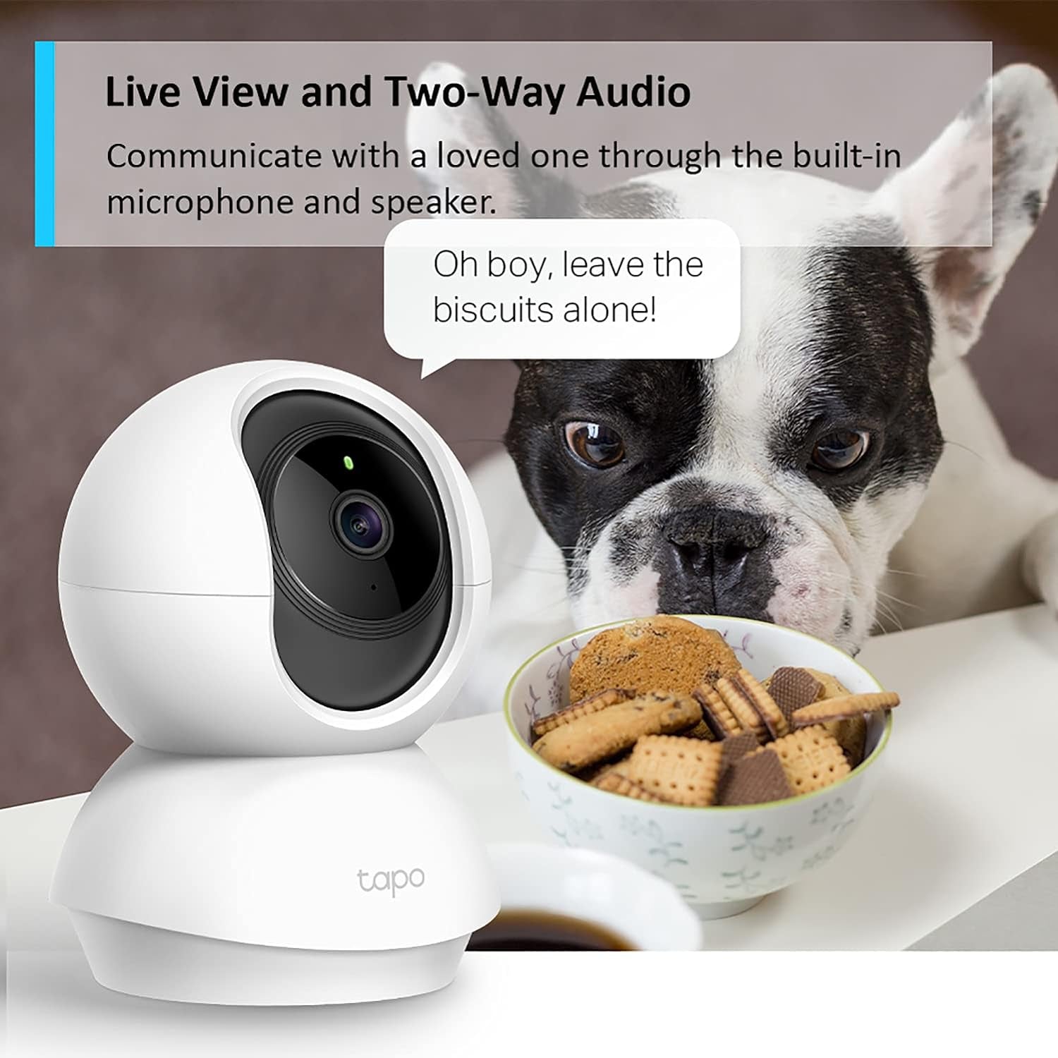 2K 3MP Pan Tilt Security Camera, Baby/Pet Dog AI Monitor, Smart Motion Detection & Tracking,2-Way Audio, Night Vision, Cloud & SD Card Storage, Works with Alexa & Google Home( C210)