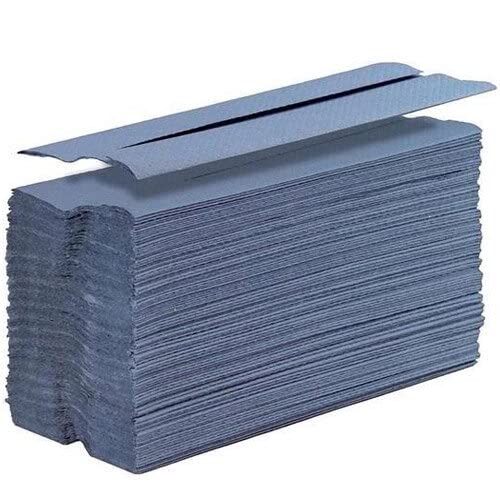 2Work 1-Ply C-Fold Hand Towels Blue (Pack of 2880) KF03800