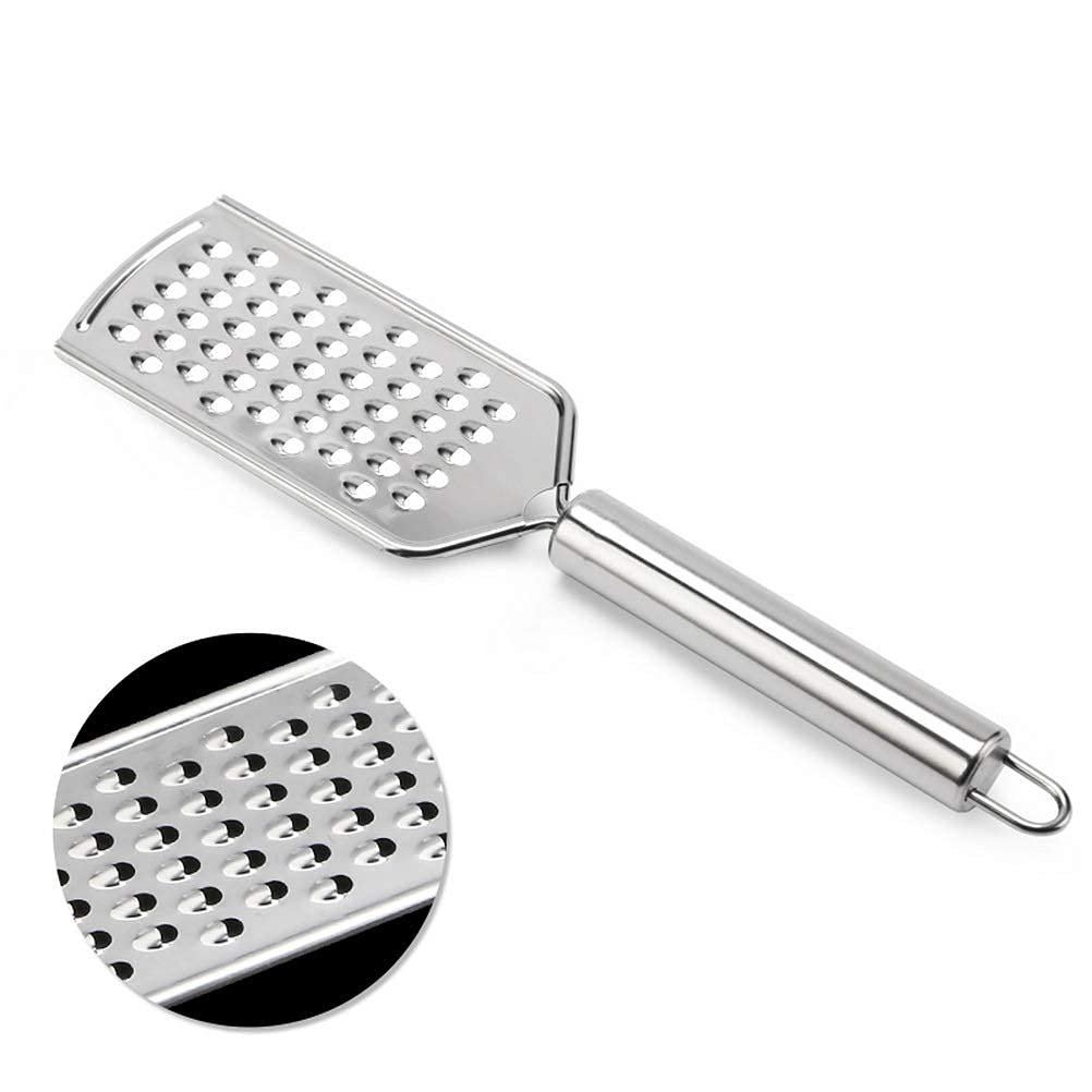 2PCS Kitchen Grater, Cheese Grater Fine Grater for Kitchen with Handle and Razor-Sharp Stainless Steel Blade and for Chocolate, Cheese, Carrot, Ginger, Coconut, Nuts