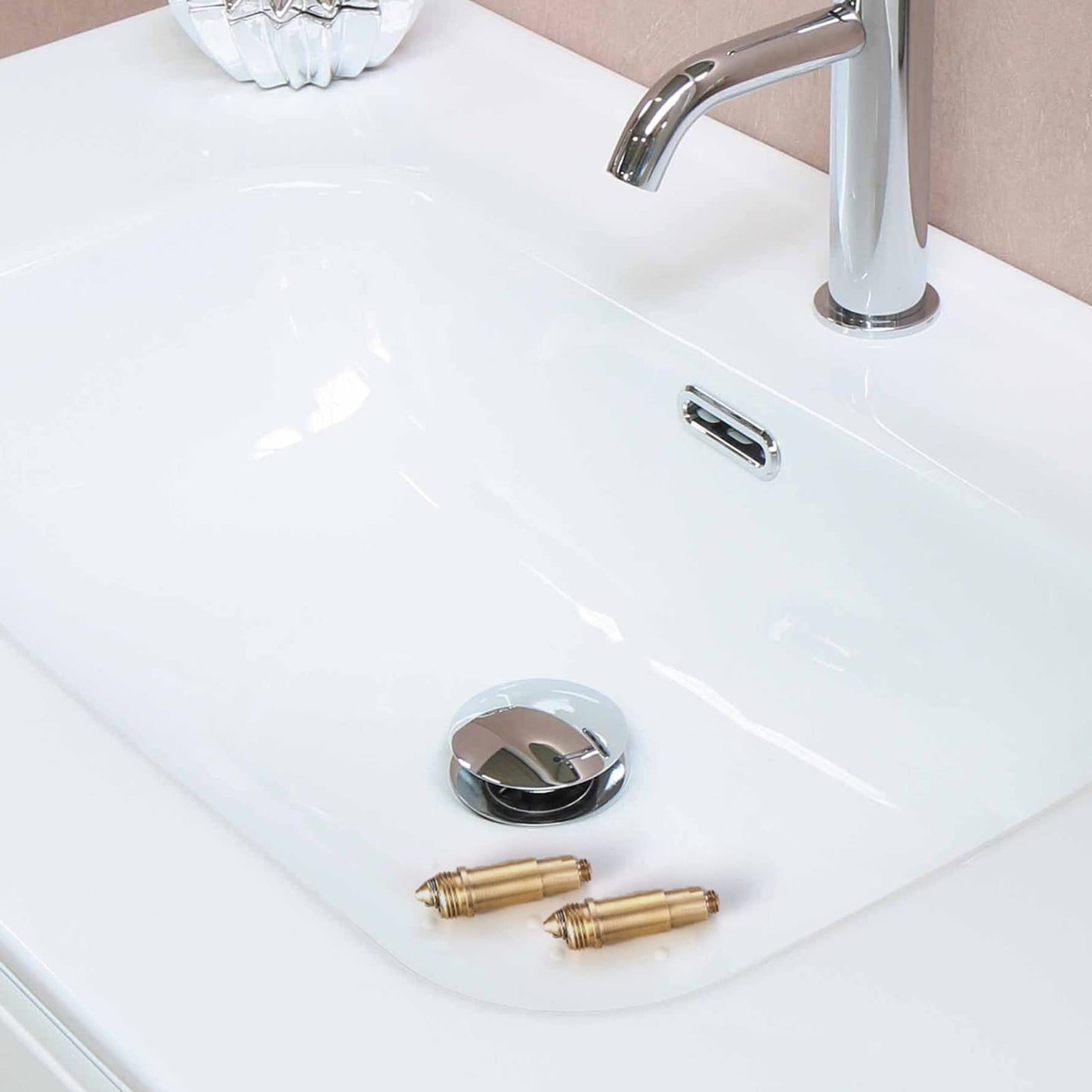 2PCS Replacement Sink Basin Bath Waste Click Clack Basin Pop Up Click Clack Brass Plug Bolt Brass Plug Bolt Pop Up Plug for Basins Basin Drain Stopper Pop Up Sink Plugs Pop Up Sink Plug Parts