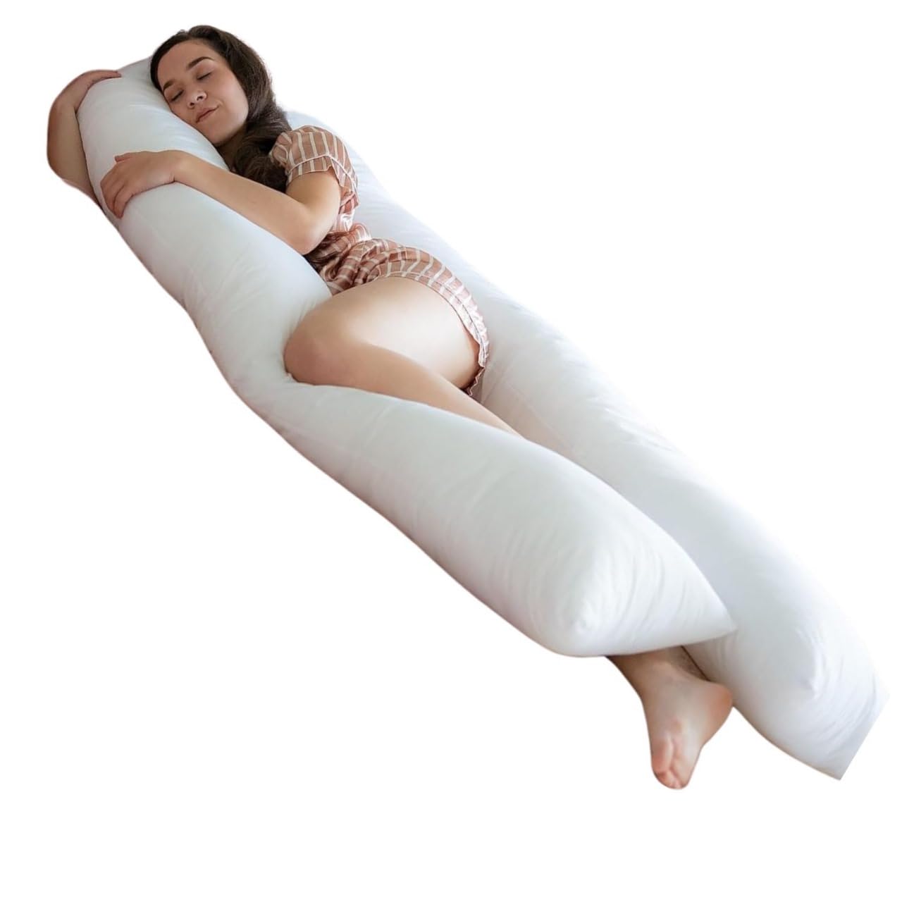 12Ft U Shaped Body Pillow | Full Body C Shaped Maternity Support Pregnancy Pillow for Side Sleepers & Back Pain Relief | 100% Hollowfibre Filling