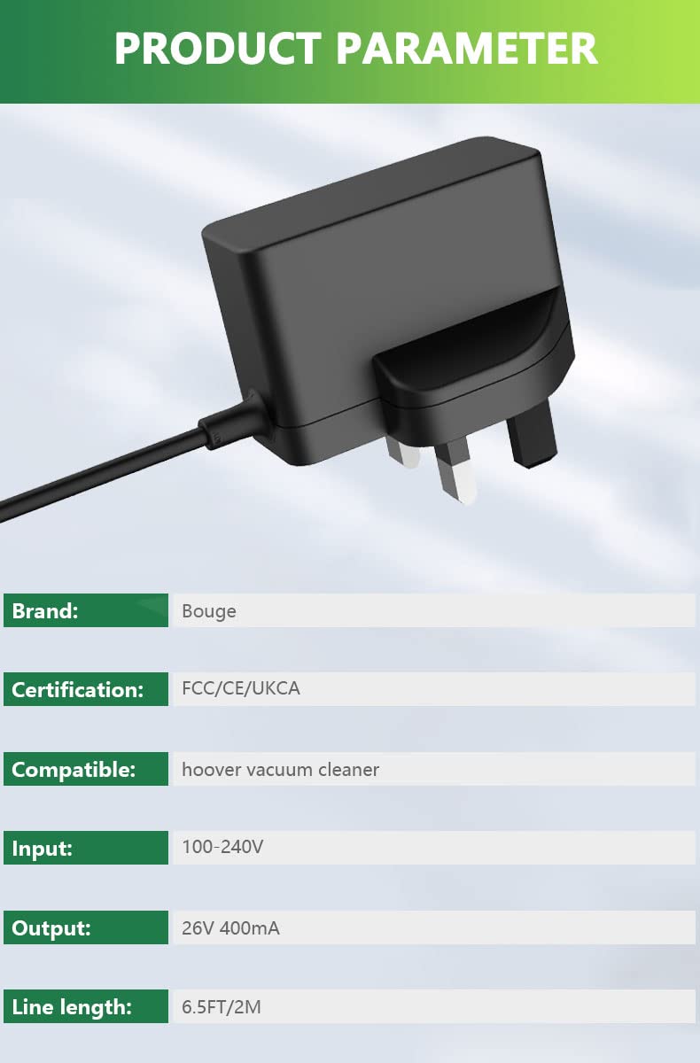 26V Charger Adapter Compatible with Vytronix 22.2V Lithium-Ion Battery NIBC22 BCS01 Cordless Vacuum Cleaner Handheld Vacuum Power Adapter Charging Cord 1.5M