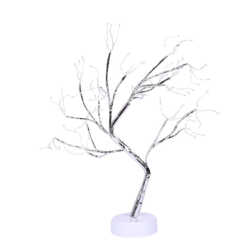 20'' Fairy Light Spirit Christmas Tree,108 LED Warm White Light Starry Copper String Tree Lamp USB or Battery Operated Bedside Lamp, Tree Branch Lights Decor for Christmas Decoration