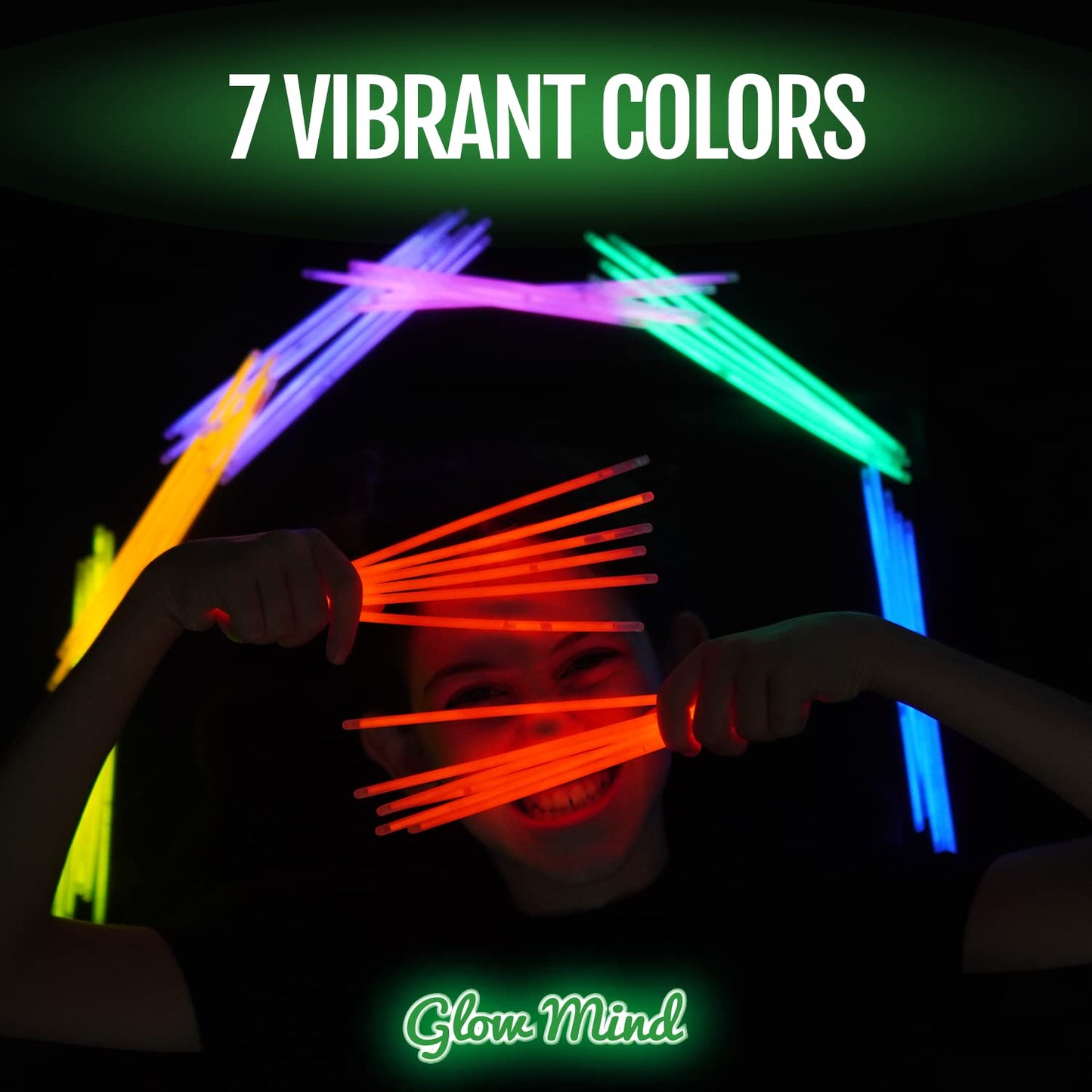 200 Glow Sticks Bulk Party Supplies - Glow in The Dark Fun Party Pack with 8" Glowsticks and Connectors for Bracelets and Necklaces 200 Pack