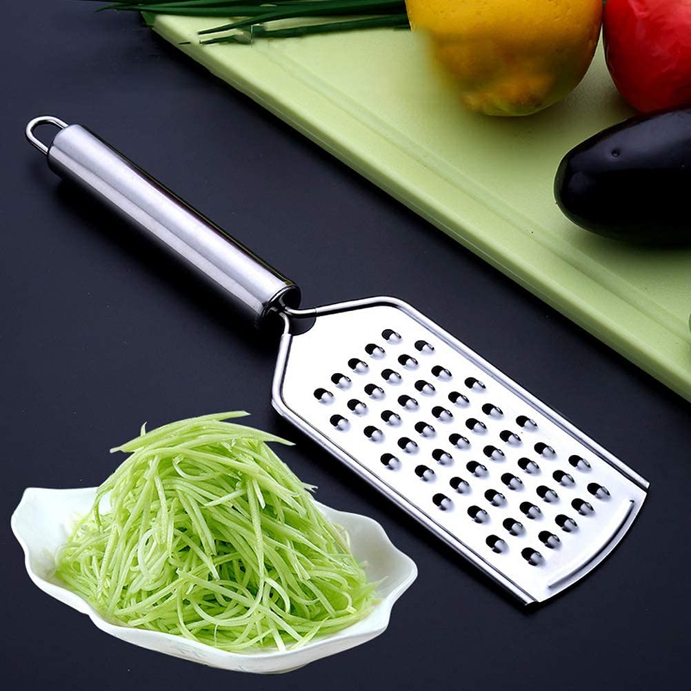 2PCS Kitchen Grater, Cheese Grater Fine Grater for Kitchen with Handle and Razor-Sharp Stainless Steel Blade and for Chocolate, Cheese, Carrot, Ginger, Coconut, Nuts