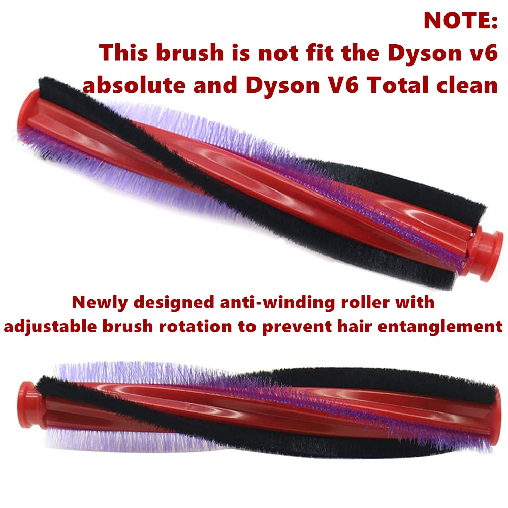 225mm Length Brush Bar Rolling Brush Replacement,Brush Bar and Washable Pre Filter Replacement Set Motorhead Rotating Cylinder Brush Head Replacement for Dyson DC59 Animal