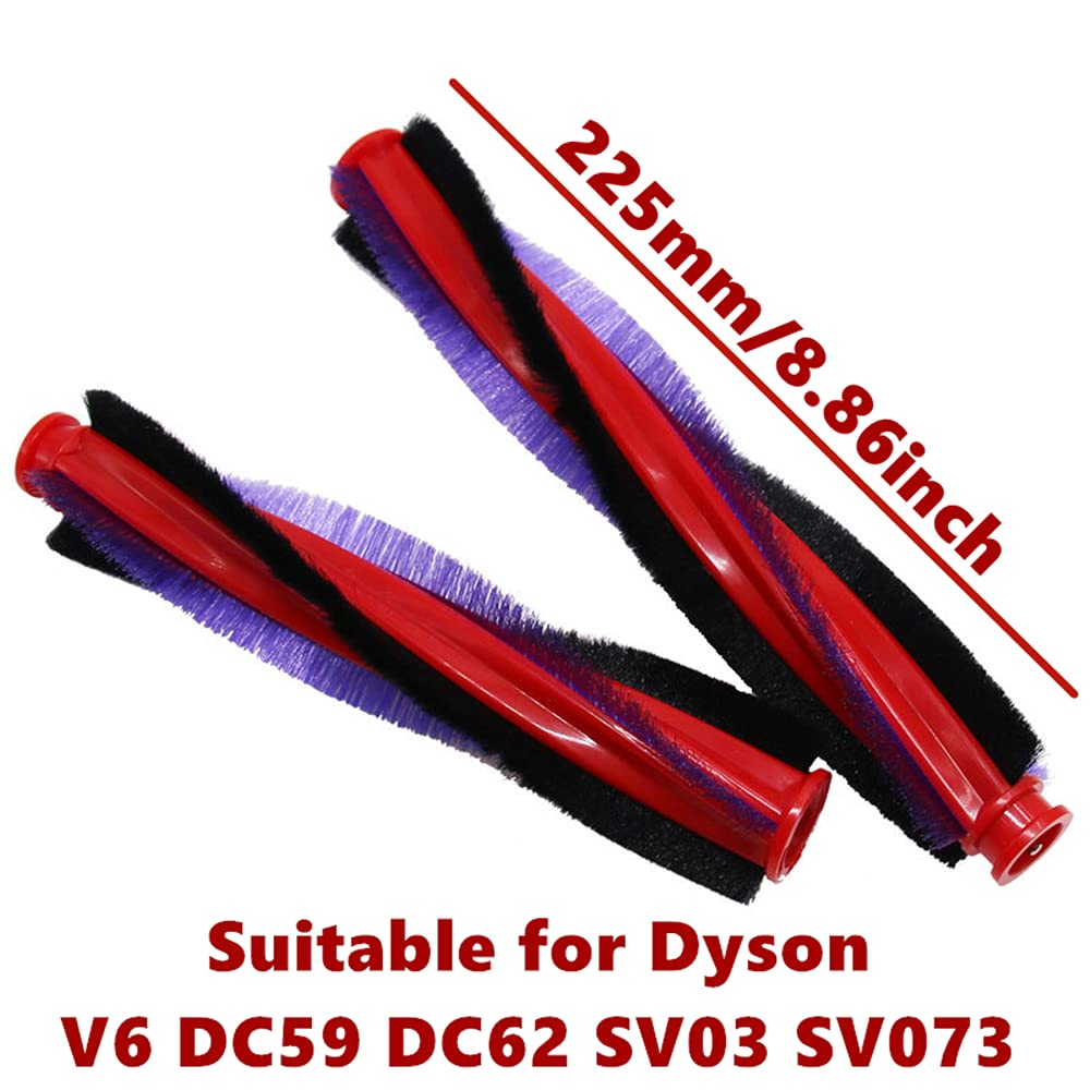 225mm Length Brush Bar Rolling Brush Replacement,Brush Bar and Washable Pre Filter Replacement Set Motorhead Rotating Cylinder Brush Head Replacement for Dyson DC59 Animal