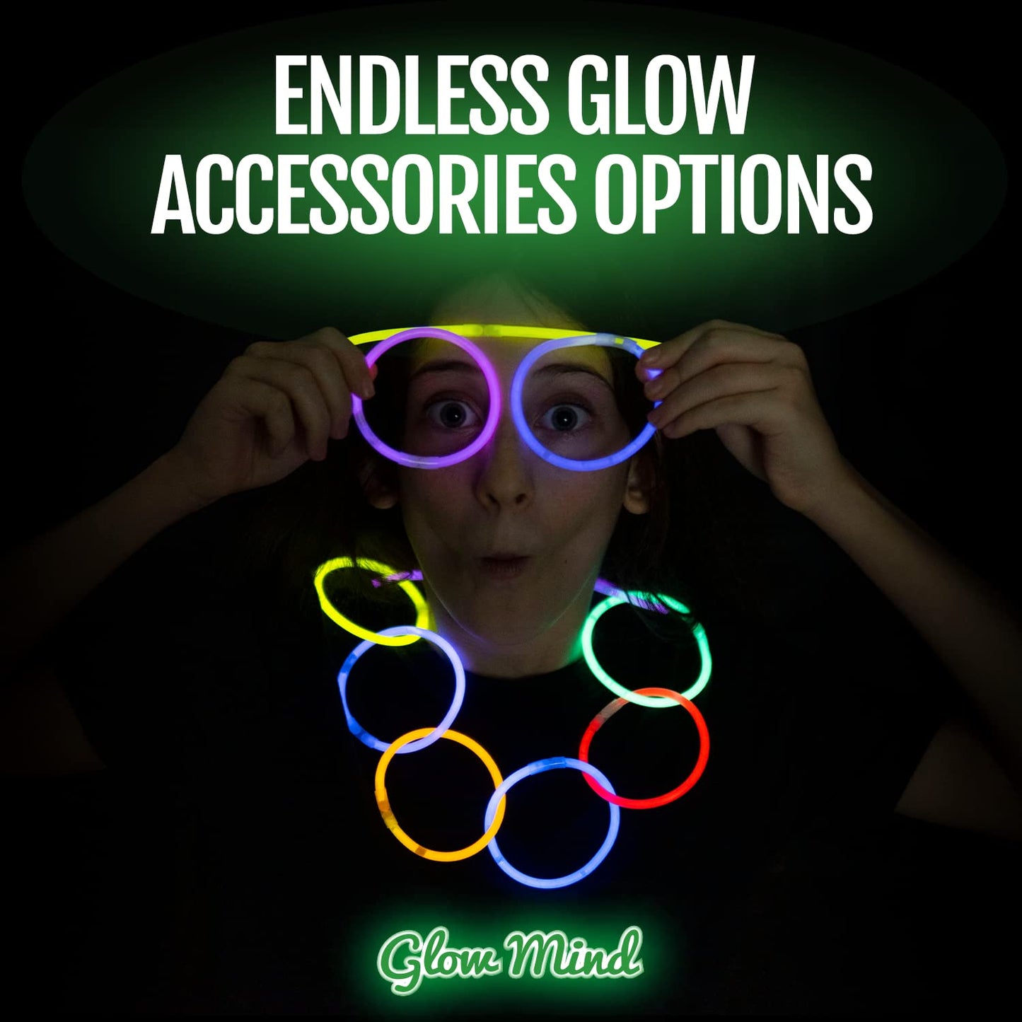 200 Glow Sticks Bulk Party Supplies - Glow in The Dark Fun Party Pack with 8" Glowsticks and Connectors for Bracelets and Necklaces 200 Pack