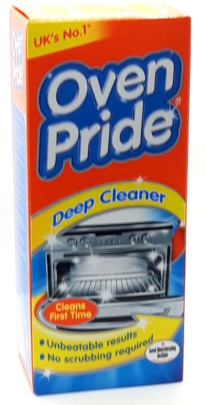 2X Oven Pride Oven Cleaner- 2X 500 ML Bottle - Bags, Gloves and Instructions Included - Complete Oven Cleaning Kit with Scrubbing Pad 2X Oven Pride + Scrubbing Pad