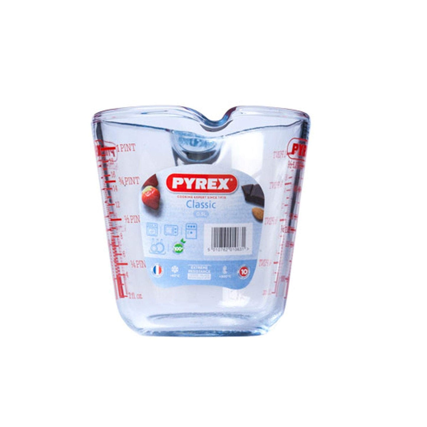 0.5L Pyrex Clear Glass Solutions Measuring Jug Kitchen