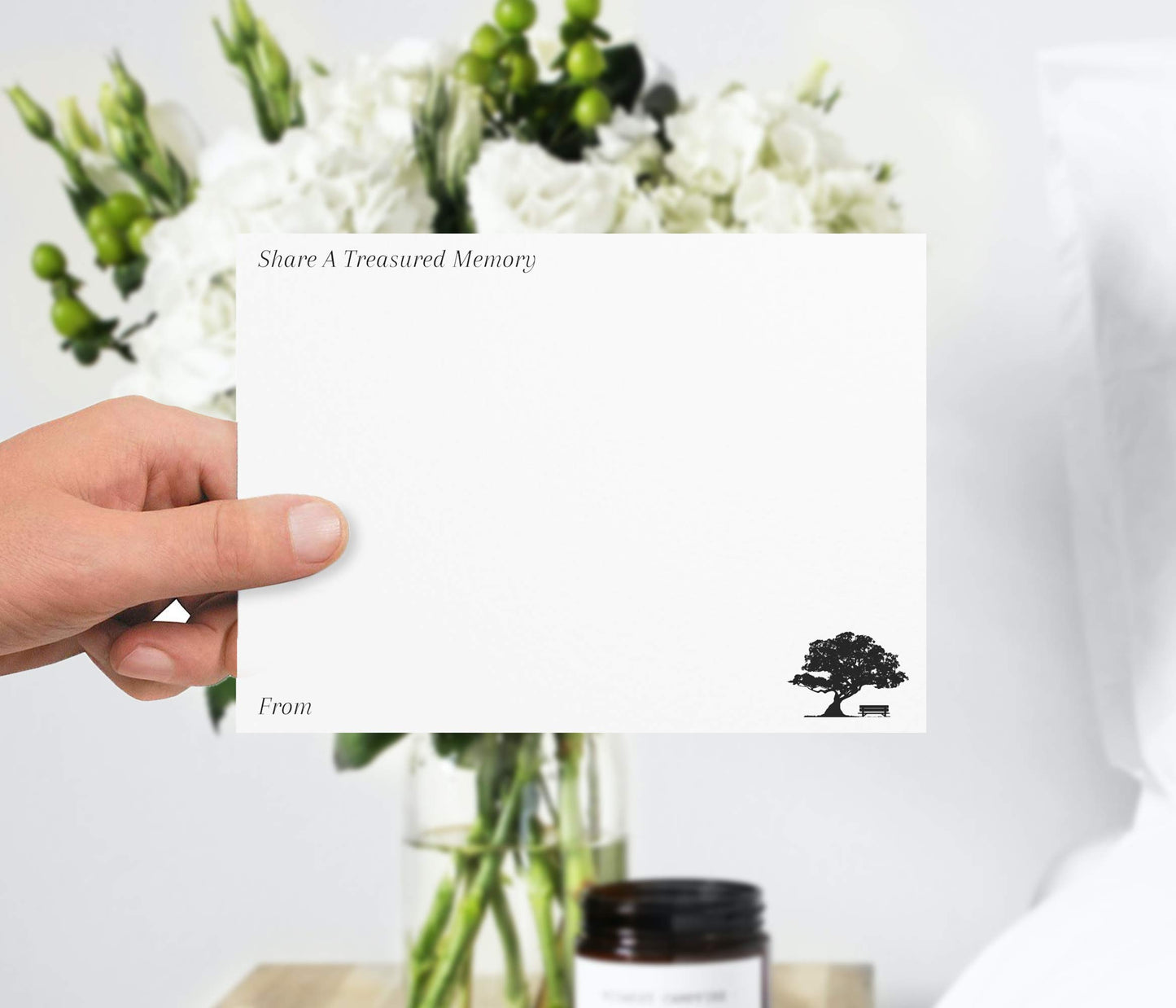 50 Funeral Memory Cards - Textured Bereavement Cards With Box Allowing Guests To Share A Treasured Memory - Alternative To A Book Of Condolence