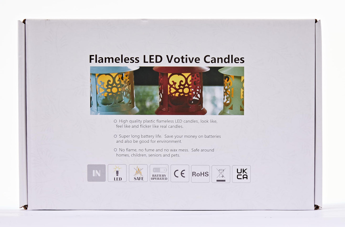 24 PCS 5cm LED Flameless Flickering Votive Tea Lights Candle Battery Operated/Electric Flicker Tealights Bulk Fake Candles for Wedding, Party, Festival, Christmas Decorations (Batteries Included)