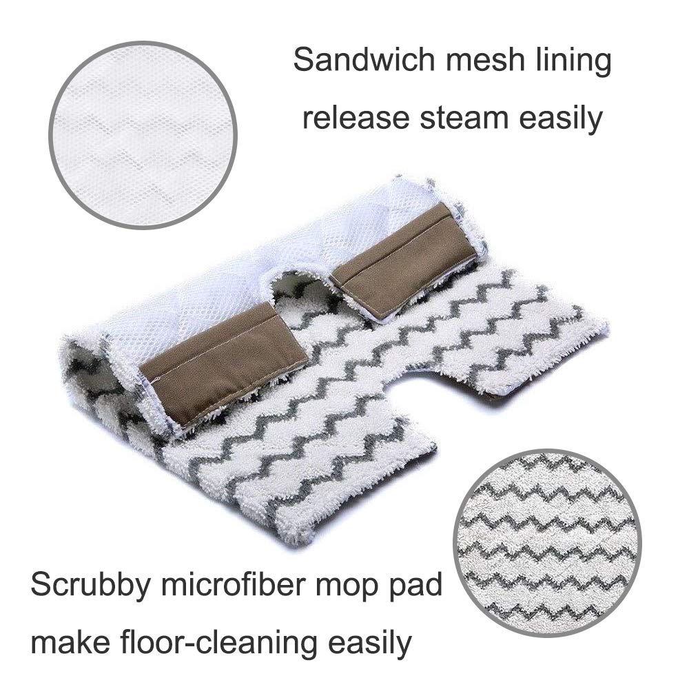 4 Pack S6003UK Pads Replacement Shark Steam Mop S6001UK S6003UK Klik n' Flip Corded Steam Pocket Mop