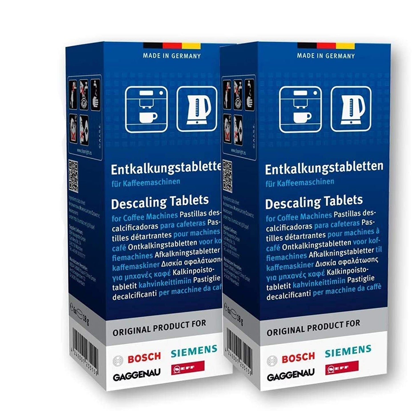 12 Descaling Tablets for Coffee Machines for Bosch, Siemens, Neff, Gaggenau, No.: 310967 A 1 - Pack