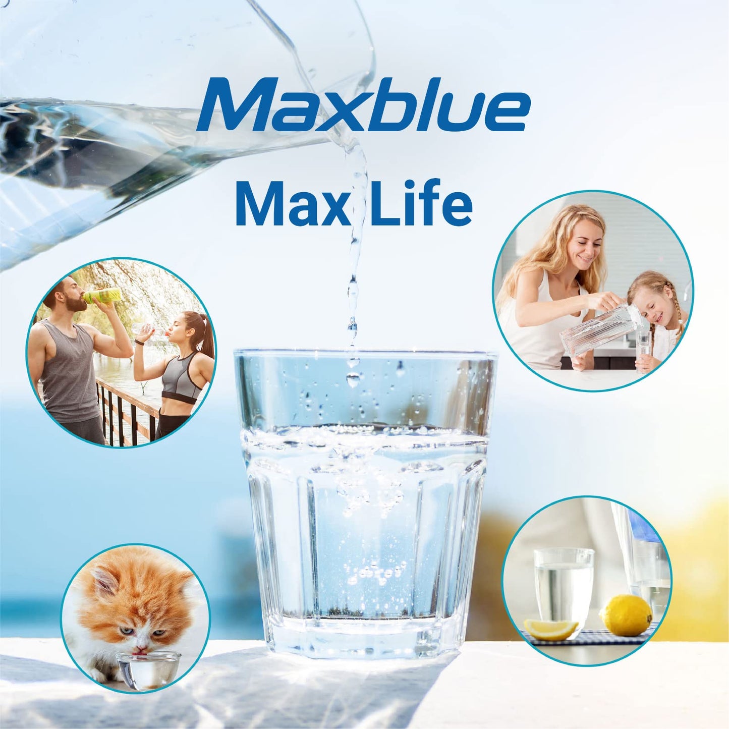 3X Maxblue DA29-00020B Fridge Water Filter, Compatible with Samsung® DA29-00020B, HAF-CIN EXP, DA29-00020A, DA29-00019A, DA97-08006, DA97-08043ABC, Kenmore 46-9101, AP5271937, REFSVC, HDX-FMS-2 3 Count (Pack of 1)