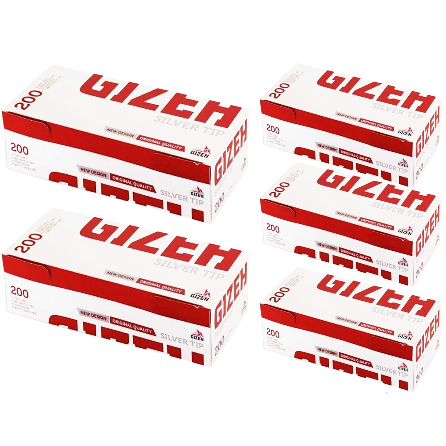 200-2000 x GIZEH Filter TUBES Silver Tips Paper Smoking Rolling Active Cigarette Tobacco Original Standard UK FREE P&P (GIZEH FILTER TUBES SILVER) 1000 x GIZEH FILTER TUBES SILVER