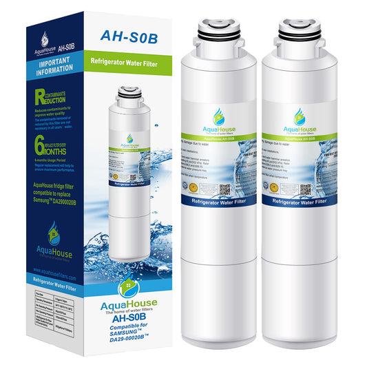 2X AH-S0B Compatible for Samsung DA29-00020B Water Filter, HAF-CIN/EXP, DA97-08006A-B, DA29-00020A Fridge Filter