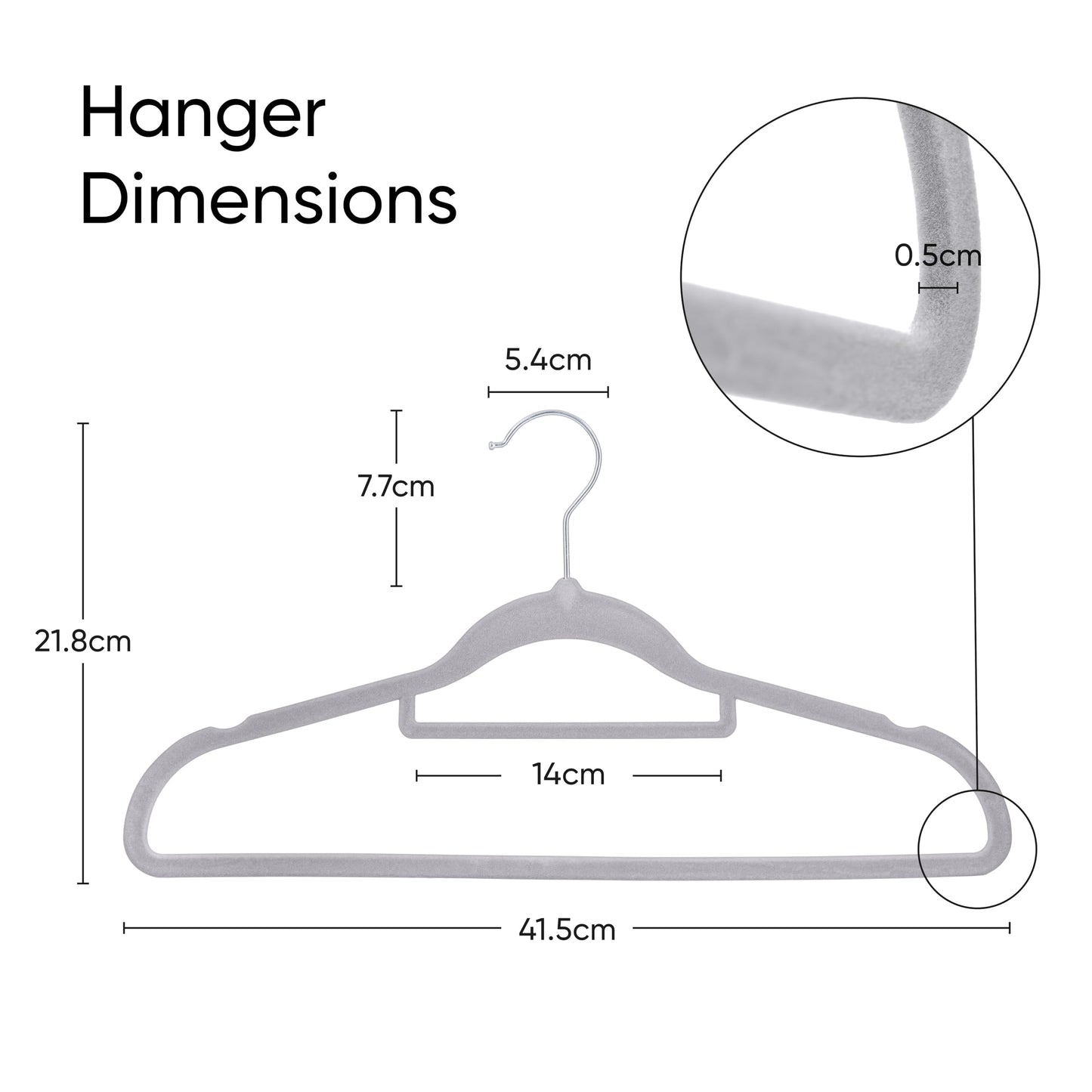 50 Pack Premium Non Slip Velvet Hangers, Clothes Coat Hangers with Tie Bar and 360 Degree Swivel Hook, Space Saving Design Coat hangers for Suits,Dresses,Pullovers Jackets & Hoodies, Grey 50 Pack