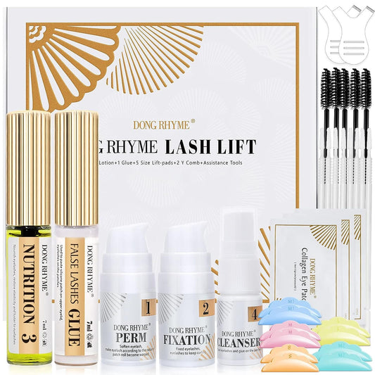 2024 Upgraded Lash Lift Kit, Eyelash Perming Kit Eyelash Lamination Kit Lash Curling Perming Professional Lash Lift Extensions Suitable at Home and Salon Normal