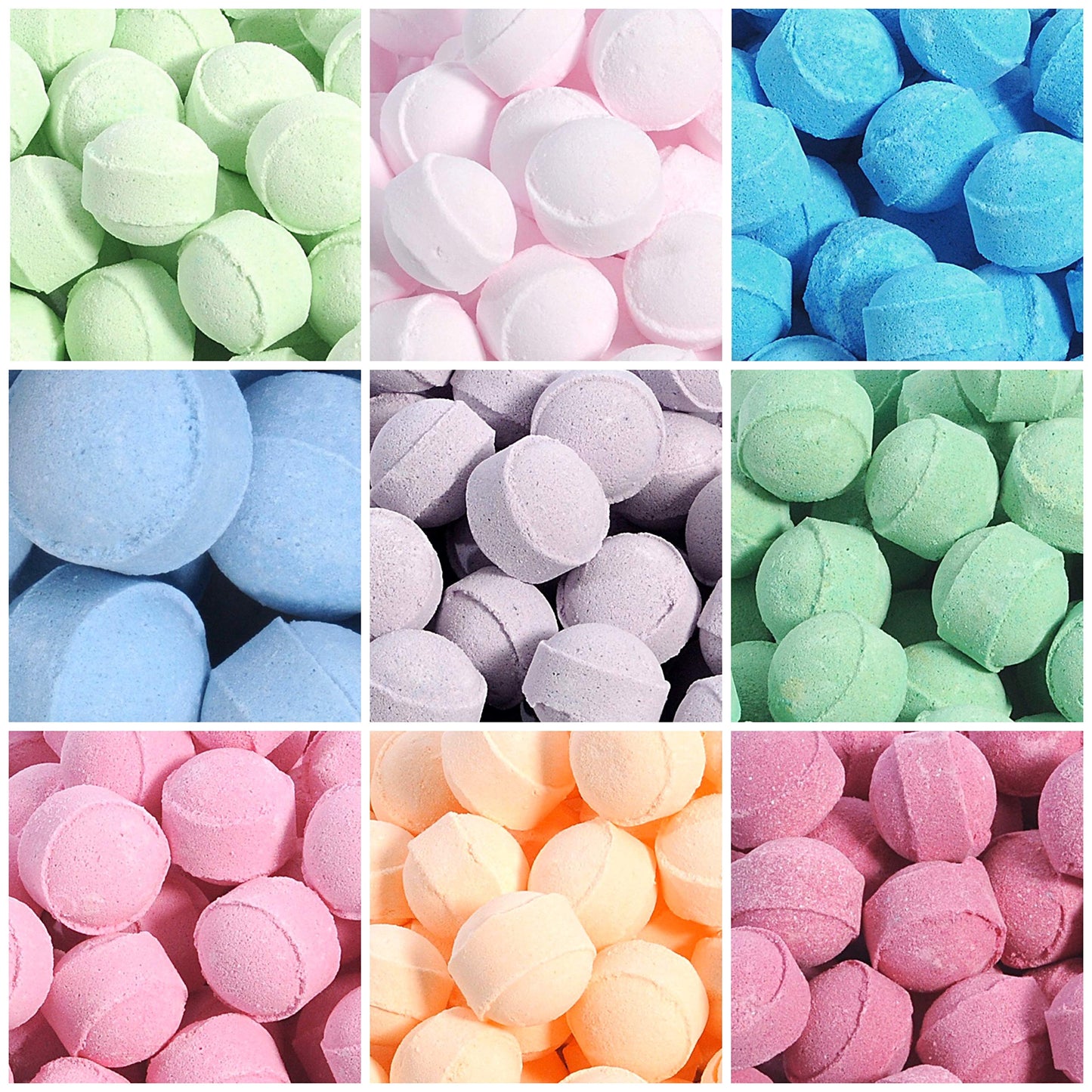 50 Mixed Chill Pill Mini Marble Bath Bombs. Perfect gifts for the kids