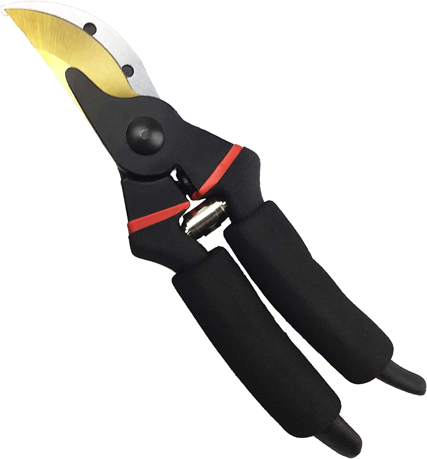 8" Professional Secateurs Premium Titanium Bypass Pruning Shears (GPPS-1003), Hand Pruners, Garden Clip, Hedge Shears(Gold)