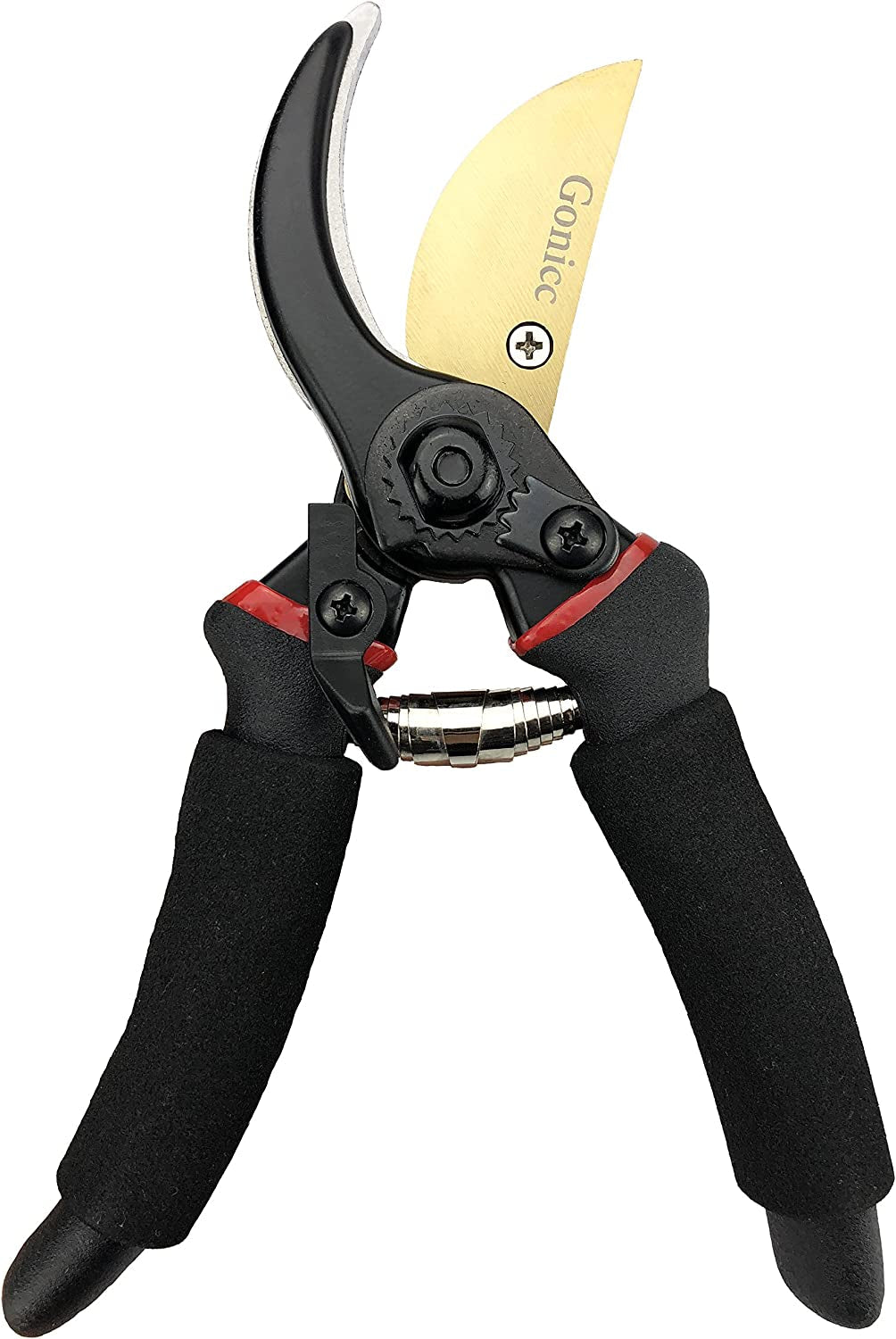 8" Professional Secateurs Premium Titanium Bypass Pruning Shears (GPPS-1003), Hand Pruners, Garden Clip, Hedge Shears(Gold)